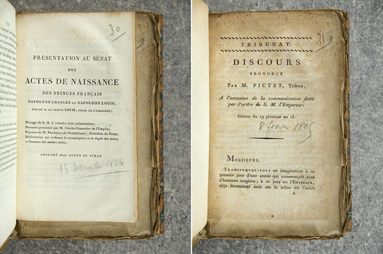 CONSEIL DES CINQ CENTS CORPS LEGISLATIF TRIBUNAT Livre Rare Book