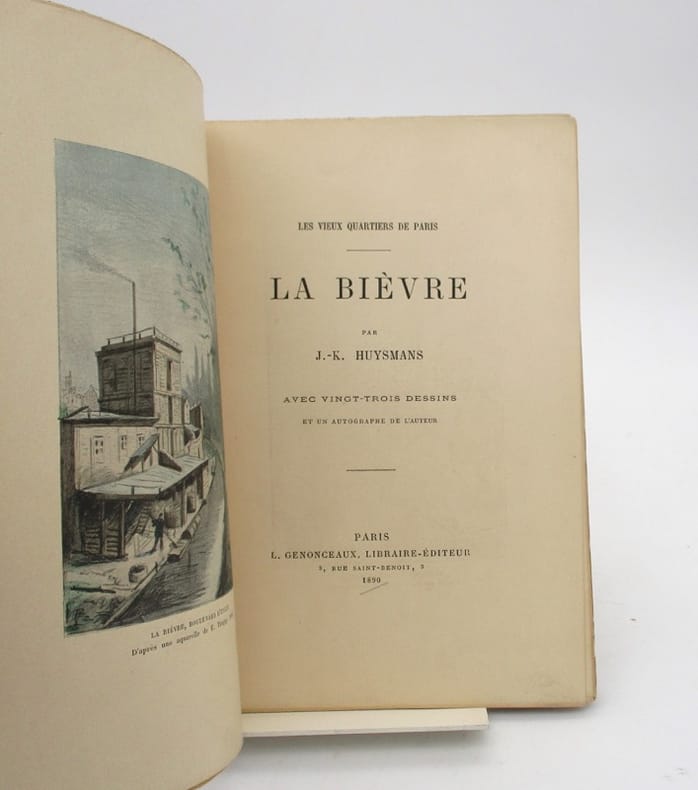 HUYSMANS Joris Karl La Bièvre Livre Rare Book