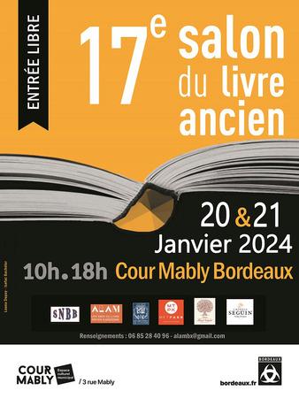 Bordeaux 17e Salon du Livre ancien 20-21 janvier 2024
