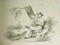 Ecole de Dessin (titre sur la reliure). ‘Portefeuille de l’Ecole de Dessin’ (titre sur une des planches). Cahier de 24 planches lithographiques.