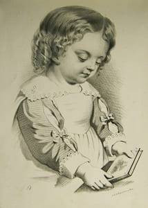 Ecole de Dessin (titre sur la reliure). ‘Portefeuille de l’Ecole de Dessin’ (titre sur une des planches). Cahier de 24 planches lithographiques.