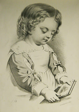 Ecole de Dessin (titre sur la reliure). ‘Portefeuille de l’Ecole de Dessin’ (titre sur une des planches). Cahier de 24 planches lithographiques.. ...