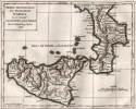 Partie Méridionale du Royaume de Naples, où se trouvent la Calabre et la Sicile. . ROBERT DE VAUGONDY, Gilles (1688-1766): 