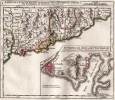 Carte des confins l’Etat de Gênes, où se trouvent Nice, Vintimille, S. Remo, etc. . ROBERT DE VAUGONDY, Gilles (1688-1766): 