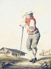 Unterwald, Tracht. - Suisse du Canton d’Underwald, berger en costume.. 