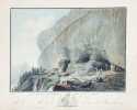 Vue de la Caverne de Saint Béat sur le Lac de Thun.. WOLF, Caspar (1735-1783) & DESCOURTIS, Charles Melchior (1735-1820):