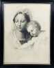 Heinrich Maximilian IMHOF (1795/98-1869). Dessin original au crayon. - Vierge à l’enfant. D’après Raphaël ‘La Vierge au poisson’ (au Prado).. IM-HOF, ...