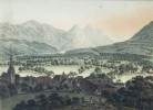 Stans. (Stanz) Capitale du Canton Unterwalden contre le Rigui (sic).. THOMANN, H.(1748-1794), dessiné et gravé par :