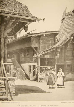 Le Village suisse à l’Exposition Nationale Suisse. Genève 1896. Texte de Jacq. Mayor, L. Genoud, D. Baud-Bovy, E. de Vevey.. BOISSONNAS, Fréd. ...
