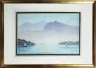 Lake of Lucerne. Original watercolour.. MEDLYCOTT, Hubert James (1841-1920):
