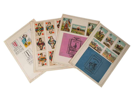 Cartes à jouer / Spielkarten. - Grande collection de plusieurs milliers de pièces surtout d’Europe, en couleur et en noir, avec env. 150 enveloppes de ...