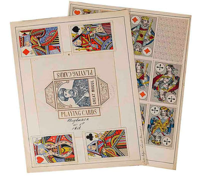Cartes à jouer / Spielkarten. - Grande collection de plusieurs milliers de pièces surtout d’Europe, en couleur et en noir, avec env. 150 enveloppes de ...