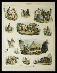 Passe-Tems par V. Adam (la planche n° 18:) Suisse.