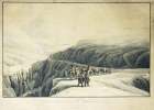 Grande route au Mont St. Gotthardt, en Suisse non loin de l’Hospice.. ROTHE (Friedrich Wilhelm) (1783-1845) gravé par, (nach:) JENTZSCH, I. G. (Johann ...