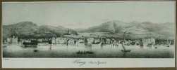 (Panorama depuis le Lac vers:) Vevey (Lac de Genève).. DUBOIS, Jean (1789-1849):