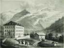 Vue des Glaciers des Diablerets, éditée au profit de la Fondation de l’Asile du Col du Pillon par J. N. F. Schneiter, Ormont-dessus. Vaud Suisse.. ...