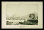 Vue du Mont-blanc prise de Genève.. ENGELMANN, G. Lith. d’aprè G. Bourgeois: