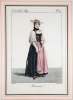 Costume d’une Bernoise. ‘Costumes de div. Pays’ n&deg; 17.. GATINE sc. d’apr&egrave;s Lant&eacute; del.: