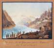 Vue de la mer de Glace prise sur le Montanvert, dans la vallée de Chamouni - . GRUNDMANN. - LAMY, Johann Peter (1790-1840), éditeur: 