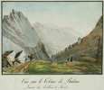 Vue sur le Col de Balme. Limite du Vallais et Savoie.. Col de Balme
