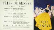 Fêtes de Genève 15. 16. 17. 18 Août August: Femme en robe de fête Grace - élégance - gaité.. 