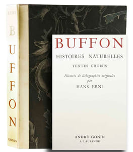 Histoires naturelles. Textes choisis. Illustrés de lithographies originales par Hans Erni.