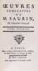 Oeuvres compl&egrave;tes de M. Saurin, de l’Acad&eacute;mie Fran&ccedil;oise. Tome premier et tome second. En 2 vols. ens.. SAURIN, Bernard-Joseph: