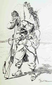Légion étrangère. Ouvrage illustré de 100 gravures d'après les dessins de Barthère, Bombled, Pierre Comba, François Courboin, Crès, Léopold Desbrosses, Henri Doldier, Draner, De Haenen, Keller, Landelle, Lefebvre, Loëvy, De Myrbach, Orange, Perboyre, Raffet, Scott et Titeux.