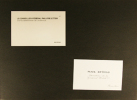 Album d’échantillons (publicitaires) de l’imprimerie Hertig, pour cartes de visites, en-tête des sociétés surtout en impression relief. . Hertig.- ...