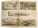 L’Illustration, Tome XXXV et XXXVI - Année 1860 complète. Reliée en 2 volumes.  Contient e.a.: Une ascension au Mont-Blanc en 1859 (T. I.- p.15) avec ...