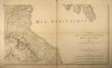 Carte de la partie septentrionale de l’Italie. (FEUILLE: IV seul, de 4.). (Ca. 1:500000).. CHAUCHARD, M., Capitaine d’Infanterie et Ingénieur ...