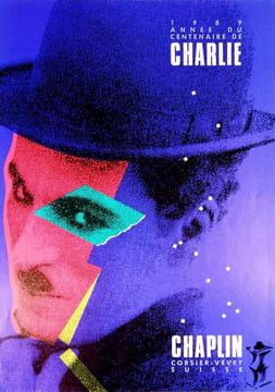 Affichette du centenaire de Charlie Chaplin Corsier-Vevey Suisse. CHAPLIN, Charlie: