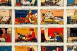 N.P.C.K. Musterbogen / Impression d’essai. 12x12 (144) images de la série Les écritures (dont 3 séries de 4x12 = 48 différentes images en couleurs).. 