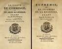 2 volumes factice ens. - 1) Le Comte de Comminge, ou les amans malheureux. Drame. Quatrième édition. 1768.  / Mémoires du comte du Comminge.  / ...