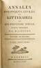 Annales politiques civiles et litteraires du dix-huitieme siecle. En 9 volumes.. Linguet, M. (Simon Nicolas Henri):