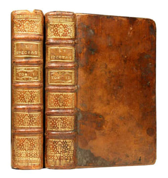 Le spectateur ou le Socrate moderne. Où l’on voit un portrait naïf des moeurs de ce siècle. Traduit de l’anglois. Cinquième édition. Tome 1 & 2 ...