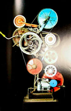 Jean Tinguely "Meta". Mit 1 sign. Méta-matic Originalzeichnung von Tinguely, 1 Single-Schaltplatte u. zahlr., teils farb. Illustrationen.. Tinguely, ...