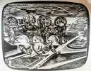 Analyse structurelles No 9. Formation de conflit. Lithographie en noir / Original Litho.. DUNDAKOVA, Maria (Sofia 1936- ):