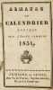 Almanac ou calendrier nouveau pour l’année commune 1834.. 