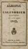 Almanac ou calendrier nouveau pour l’année commune 1841.. 