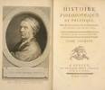 Histoire philosophique et politique des établissemens et du commerce des Européens dans les deux Indes. En 10 volumes.. RAYNAL, Guillaume-Thomas ...