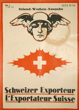 Schweizerische Export-Zeitung, offizielles Organ der Schweizer Mustermesse. / L'Exportation Suisse. / Swiss export. 1917 - 1920. Reliés en 4 ...
