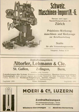 Schweizerische Export-Zeitung, offizielles Organ der Schweizer Mustermesse. / L'Exportation Suisse. / Swiss export. 1917 - 1920. Reliés en 4 ...