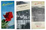 1) How to see  Montreux and Environs / Comment voir Montreux et ses Environs / 2) dépl. touristiques: Liste officielle des hôtels 1954/5. / 3)Grand ...