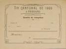 Tir Cantonal Fribourg du 23 au 31 juillet 1905 Carte de Fête, par F. Bovard (inv. 1905) . 
