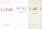Fanny / César /  Marius. Illustré par DUBOUT. Ens. 3 volumes. . DUBOUT, (Albert). - PAGNOL, Marcel: