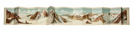 Panorama Rundsicht vom Beichgrat (ca, 3100 m). aufgenommen & lithographiert von S. Simon Ingr. des eidg. top. Büreau’s Bern.. SIMON, S.:
