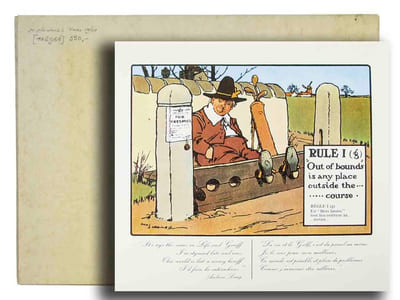 Rules of Golf - Les règles du golf. 24 color plates / planches en couleurs,