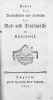 Ueber die Bestandtheile und Heilkräfte der  Bad- und Trinkquelle zu Knuthwyl. 1791. / Zus. mit : Beobachtungen bey der Bad- und Trinkquelle zu ...