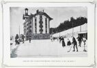 Hôtel-Pospekt. Grand Hôtel Anglo-Américain et les Chamois. Praz-Réaz über Leysin. (Tracé: M. Ed. Mellor direktor) mit Stempel J. Mader drirekeur.. ...